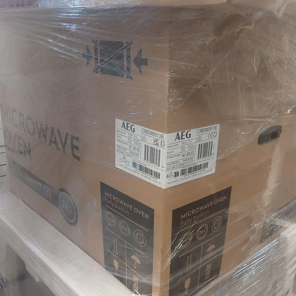 AEG OB6SM261UB 60CM BUILT IN MICROWAVE FOR TALL HOUSING – BLACK RRP £384