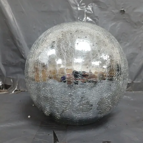 20CM BATTERY OPERATED LIT CRACKLE EFFECT BALL 