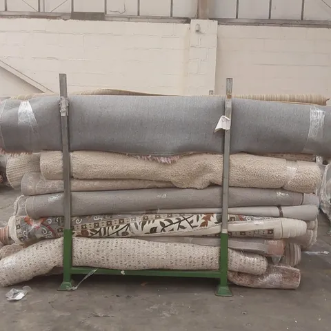 STILLAGE CONTAINING APPROXIMATELY 30x ASSORTED DESIGNER RUGS // STILLAGE NOT INCLUDED