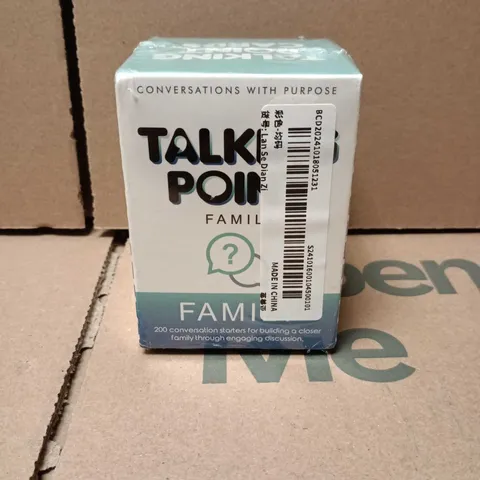 TALK POINTS FAMILY CONVERSATION CARDS – 200 CARDS, AGES 12+, 2+ PLAYERS 