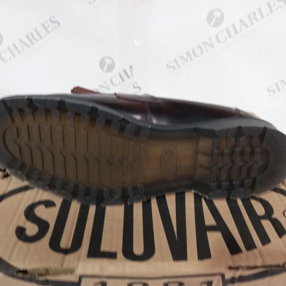 BOXED SOLOVAIR TASSEL LOAFER WITH FRINGE - BROWN SIZE 10