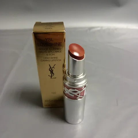 YVES SAINT LAURENT HIGH SHINE CARING LIPSTICK CARAMEL SWIRL