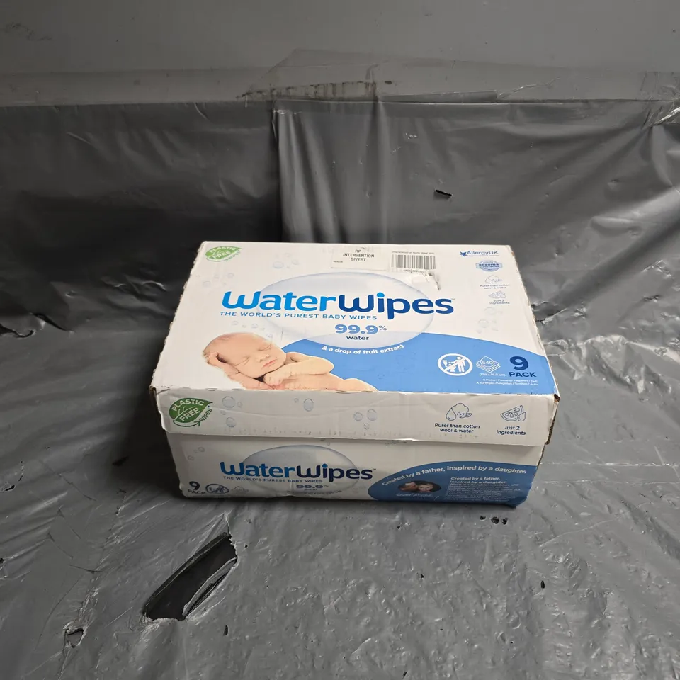BOXED WATERWIPES BABY WIPES 9PACK