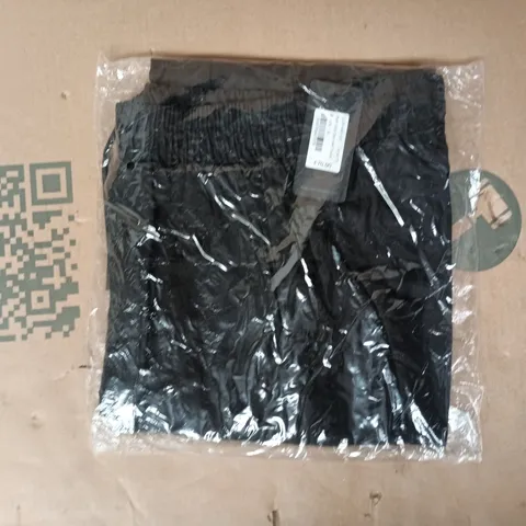 BAGGED CLOSURE SMART UTILITY OPEN HEM TROUSERS IN BLACK SIZE SMALL
