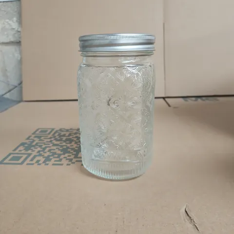 SET OF 6 GLASS JARS WITH LIDS