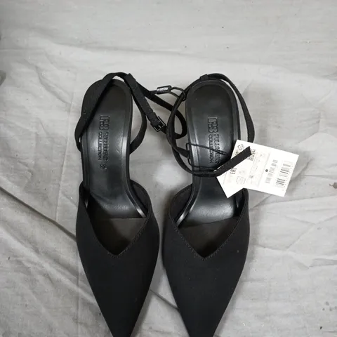  PULL&BEAR BLACK SLINGBACK HEELED SANDALS (EU 35)
