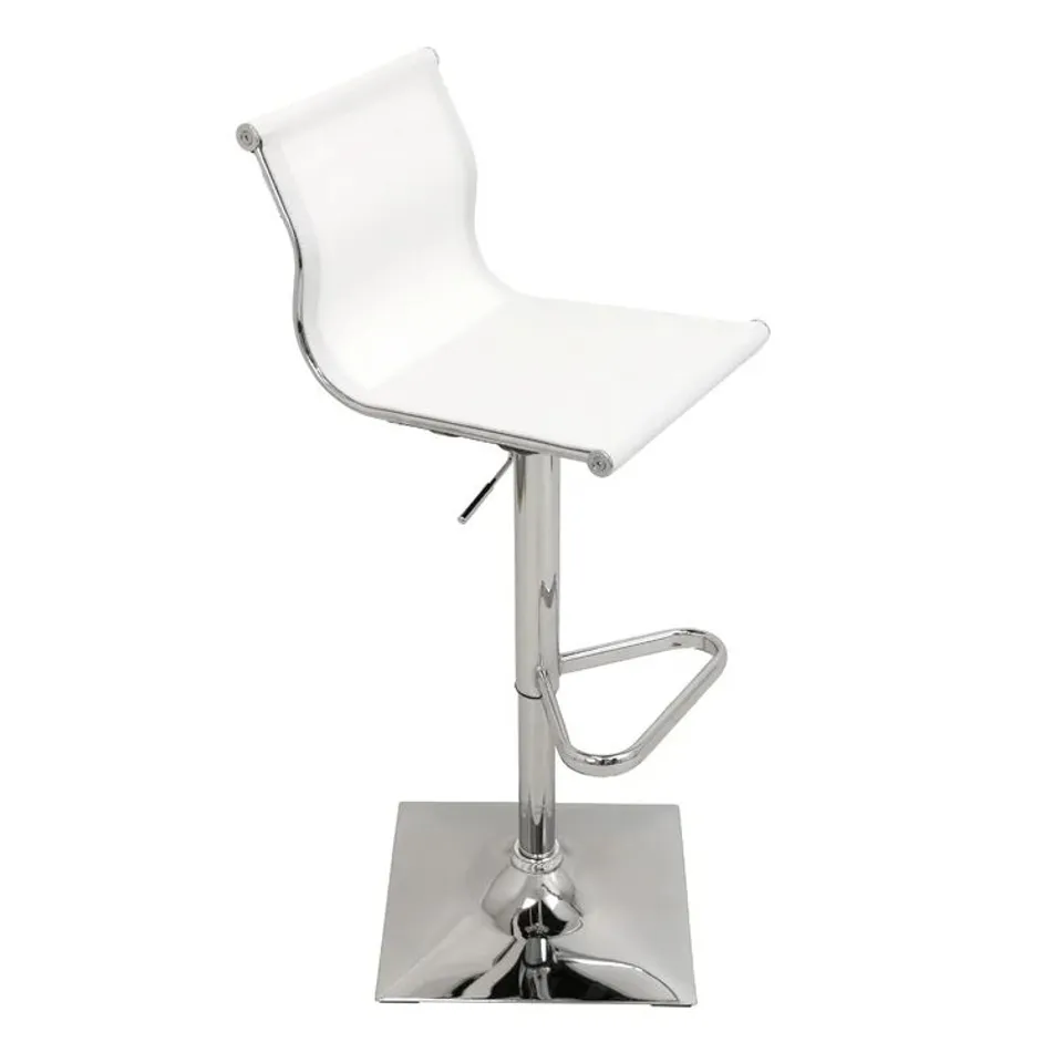 BOXED EMMELINE HEIGHT ADJUSTABLE SWIVEL BAR STOOL - WHITE (1 BOX)