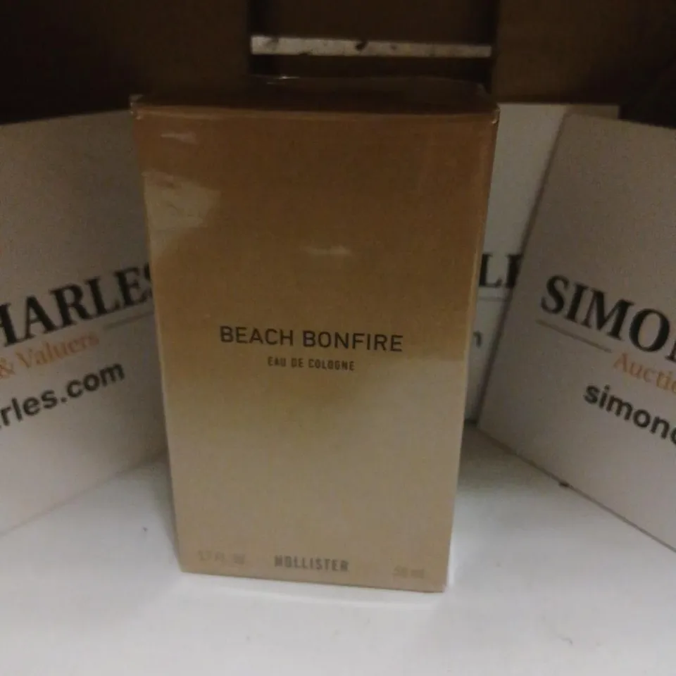 BOXED AND SEALED BEACH BONFIRE EAU DE COLOGNE HOLLISTER 50ML