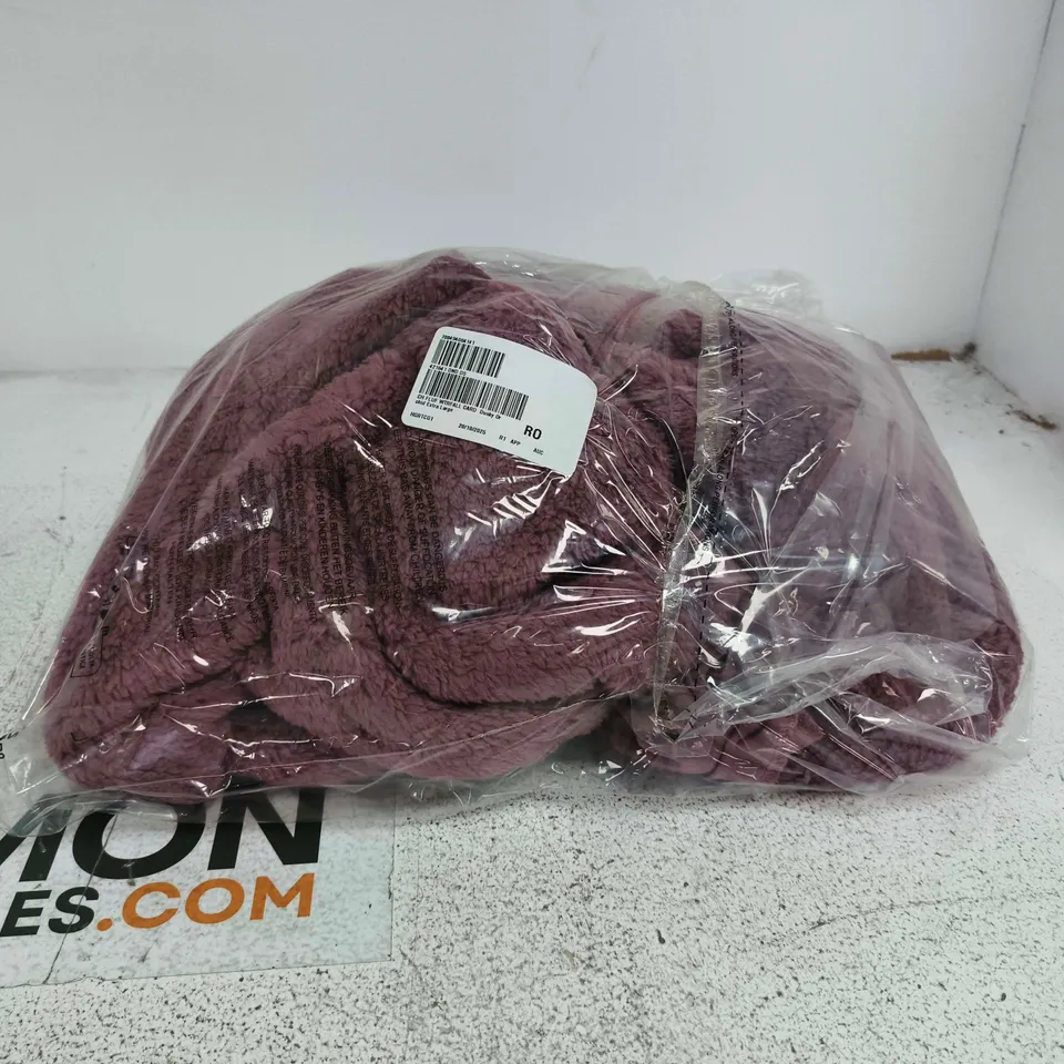 COZEE HOME FLUFFY WATERFALL CARDIGAN DUSKY ORCHID XL