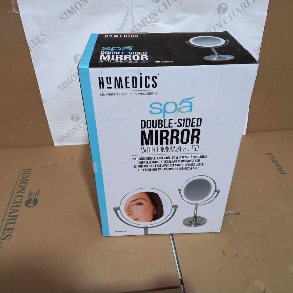 BOXED HOMEDICS SPA DOUBLE SIDED MIRROR MIR-8150-EU
