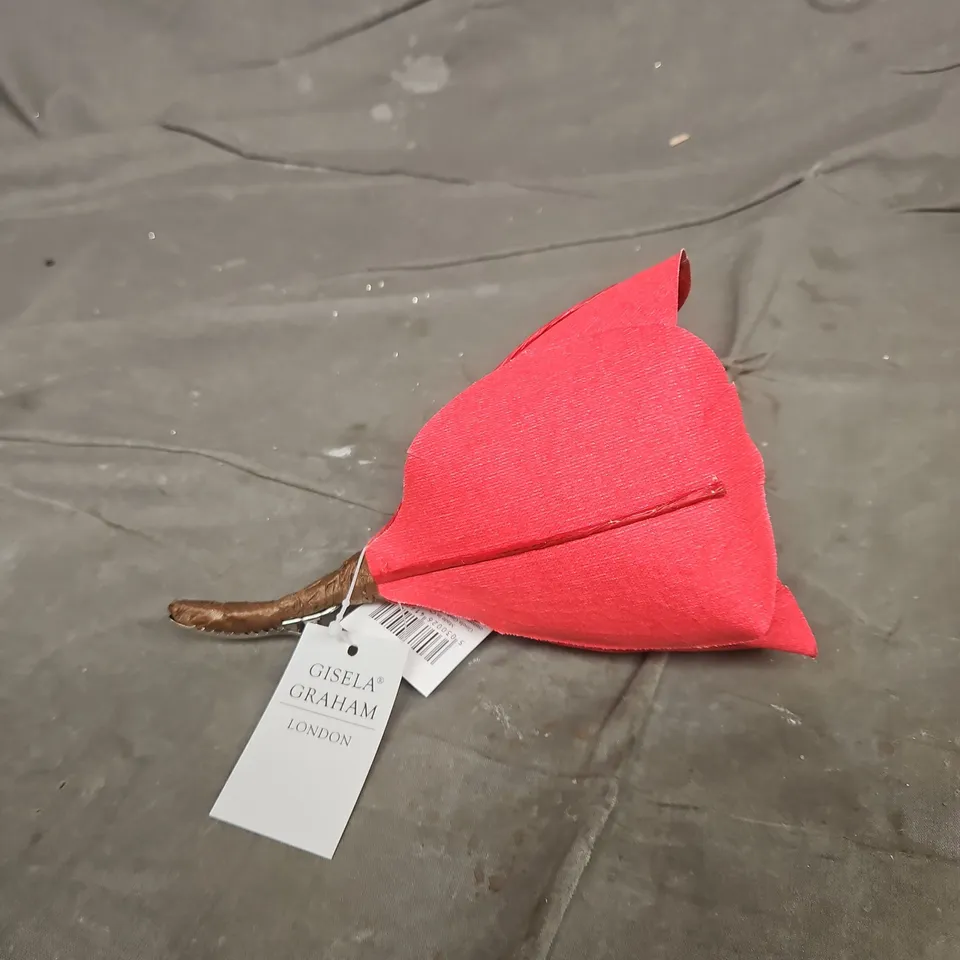APPROXIMATELY 130 GISELA GRAHAM FAUX FLOWER CLIP ON DECORATIONS