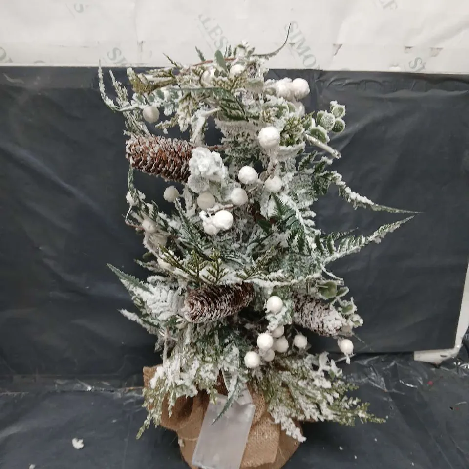 MISTLETOE AND FERN LIT TABLETOP TREE RRP £27.99