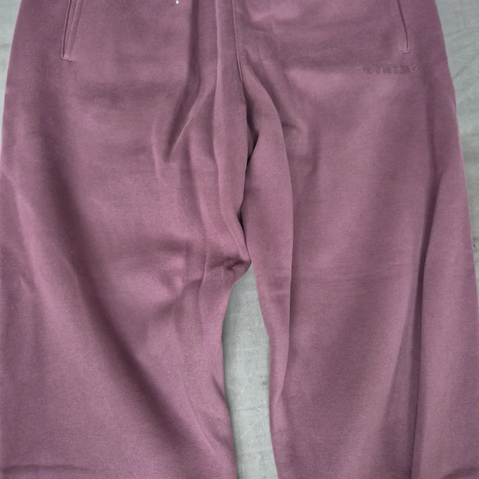 GYM KING JOGGERS IN BURGUNDY SIZE 10