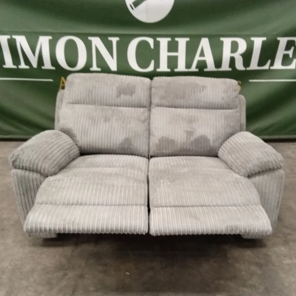 BARON FABRIC 2 SEATER MANUAL RECLINER SOFA RRP £799