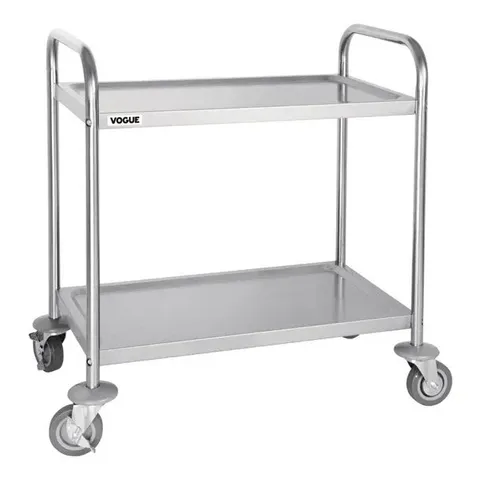 BOXED BOLERO 2-TIER SMALL CLEARING AND CLEANING TROLLEY