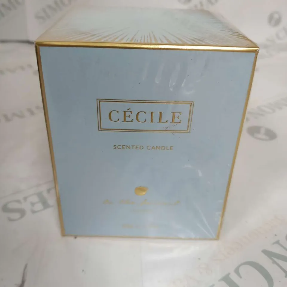 BOXED AND SEALED CECILE SCENTED CANDLE TO HE FAIREST LONDON 190G