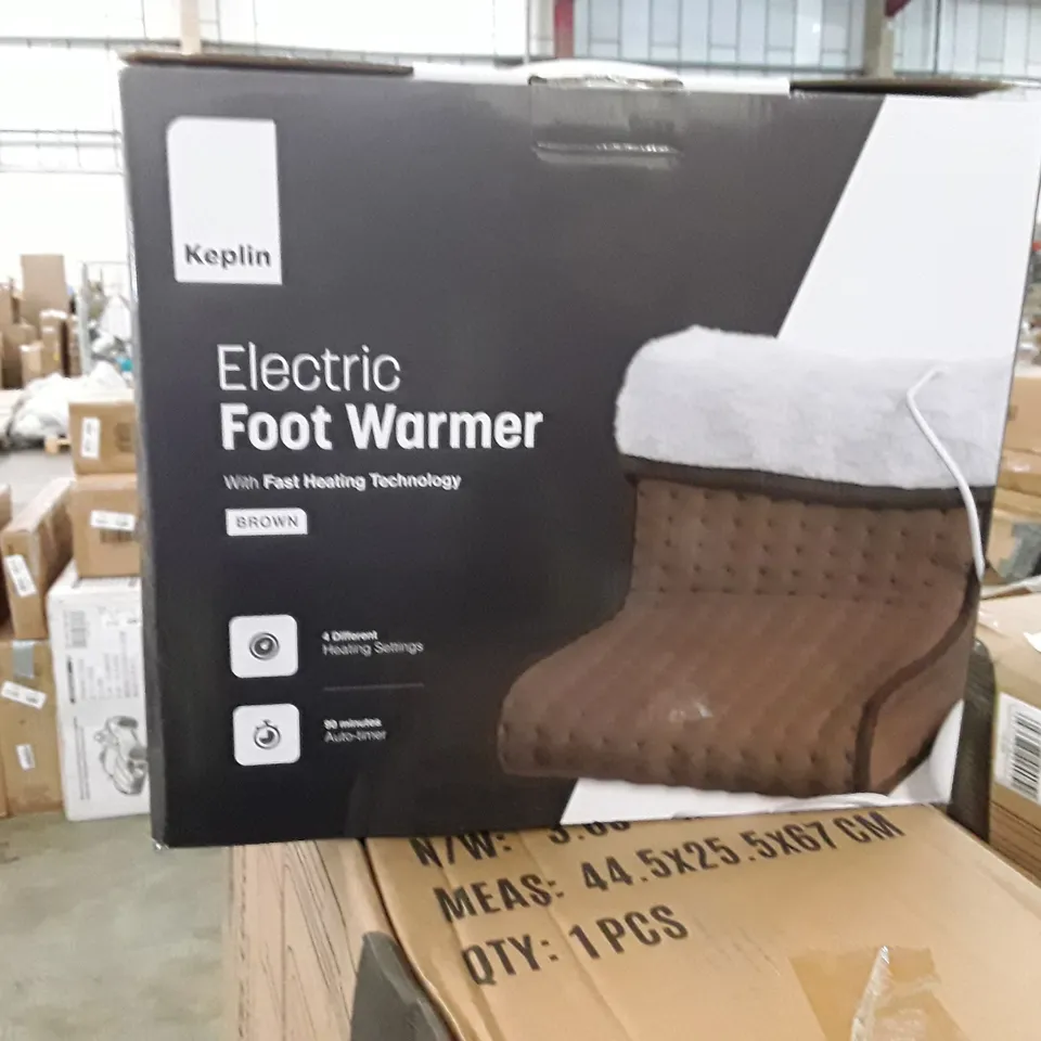 BOXED KEPLIN ELECTRIC FOOT WARMER - BROWN