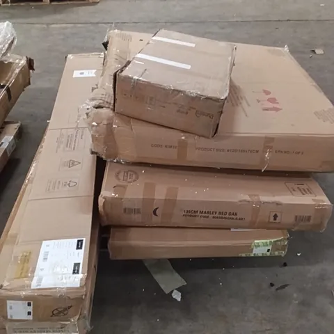 PALLET OF ASSORTED FURNITURE PARTS 