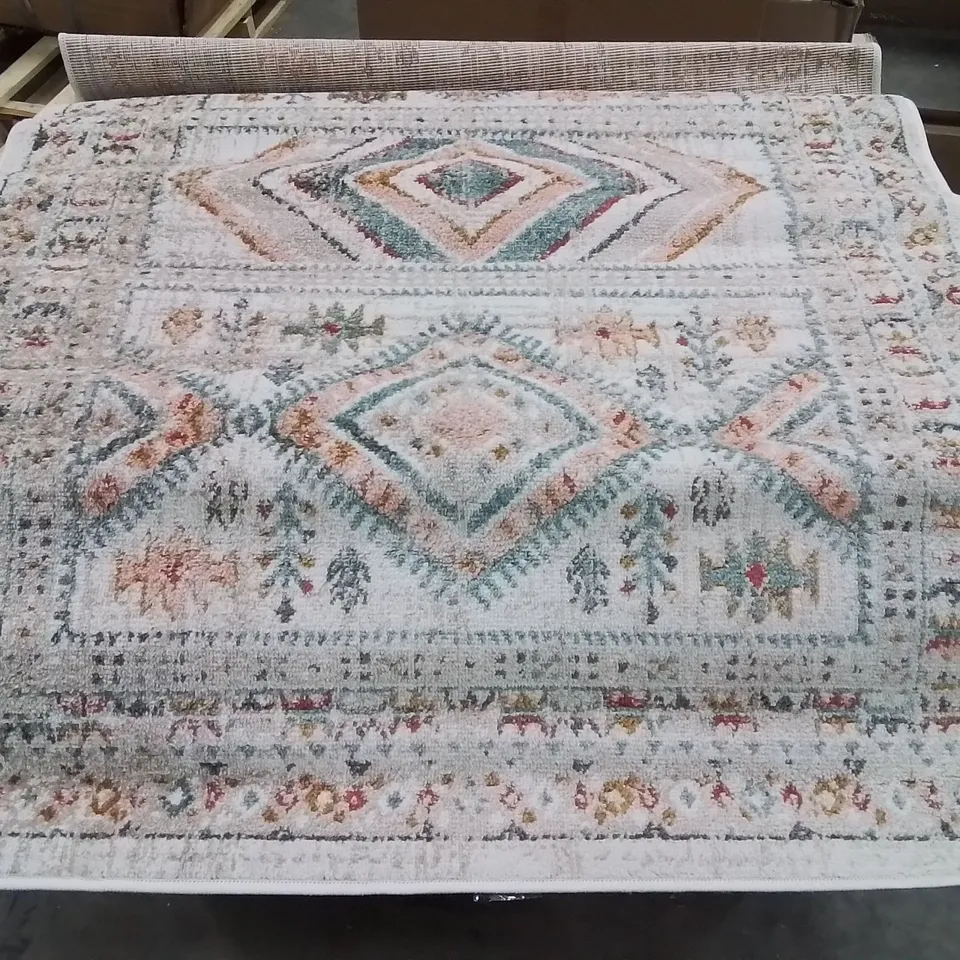 ELDON PALE PINK/TEAL 120×170CM RUG