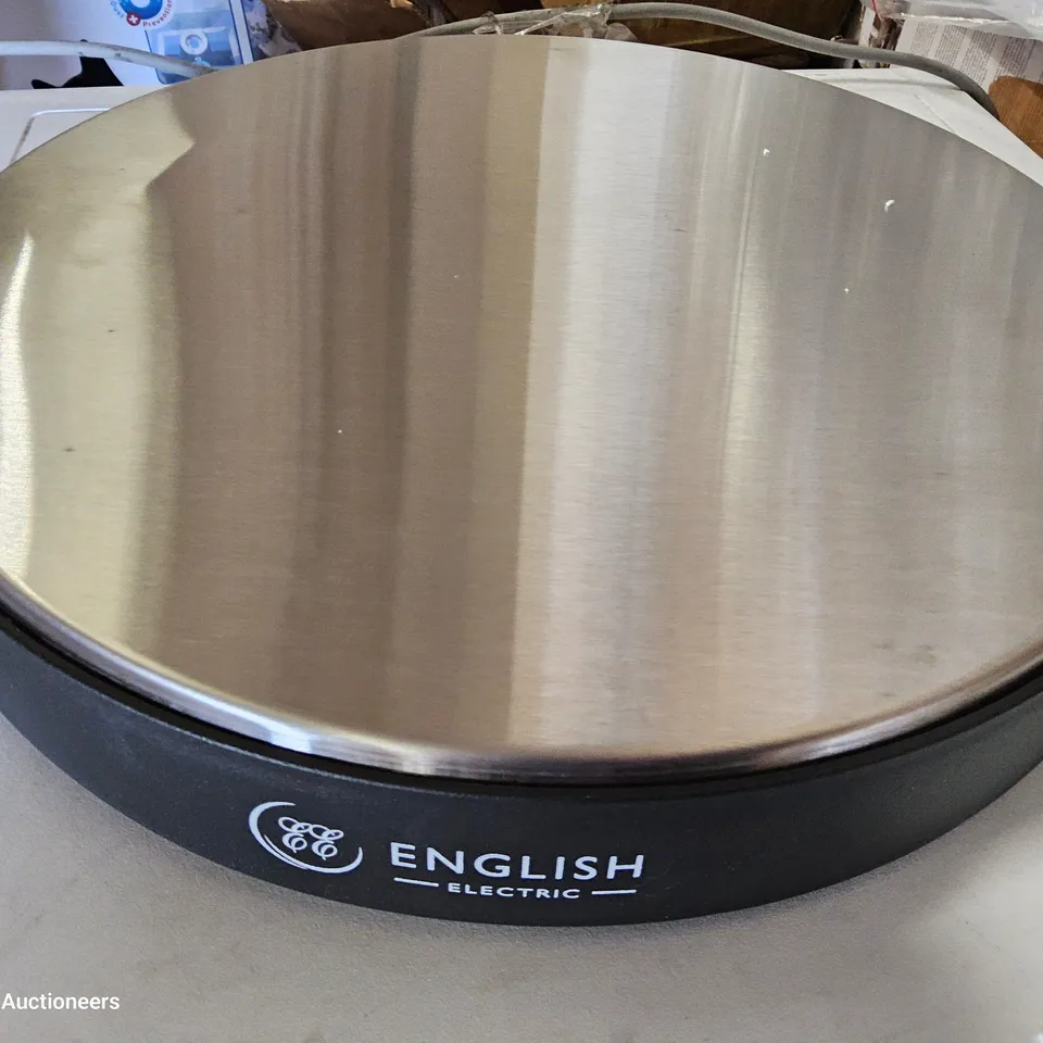 ENGLISH ELECTRIC ROUND HOT TRAY 35CM WITH LAZY SUSAN EE35