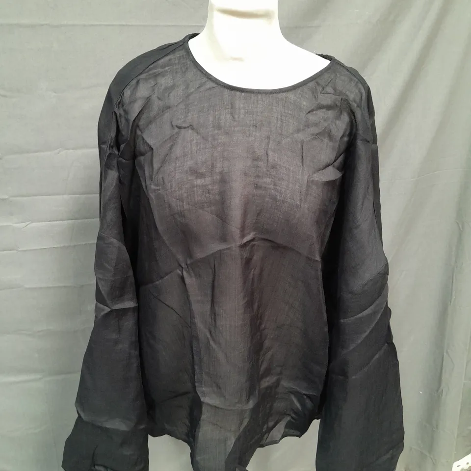COS DELICATE MATERIAL BLACK TOP - EUR 38