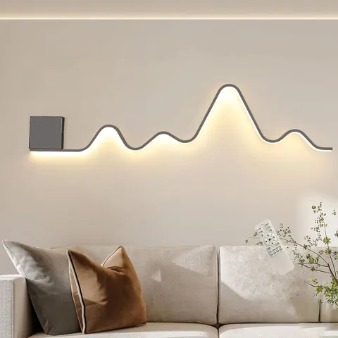 BOXED HEIDAMOS 1-LIGHT 110CM ALUMINIUM LED FLUSH MOUNT SCONCE