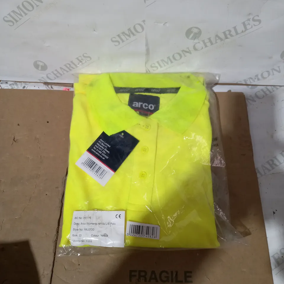ARCO WOMENS HI-VIS L/S POLO TOP - 20