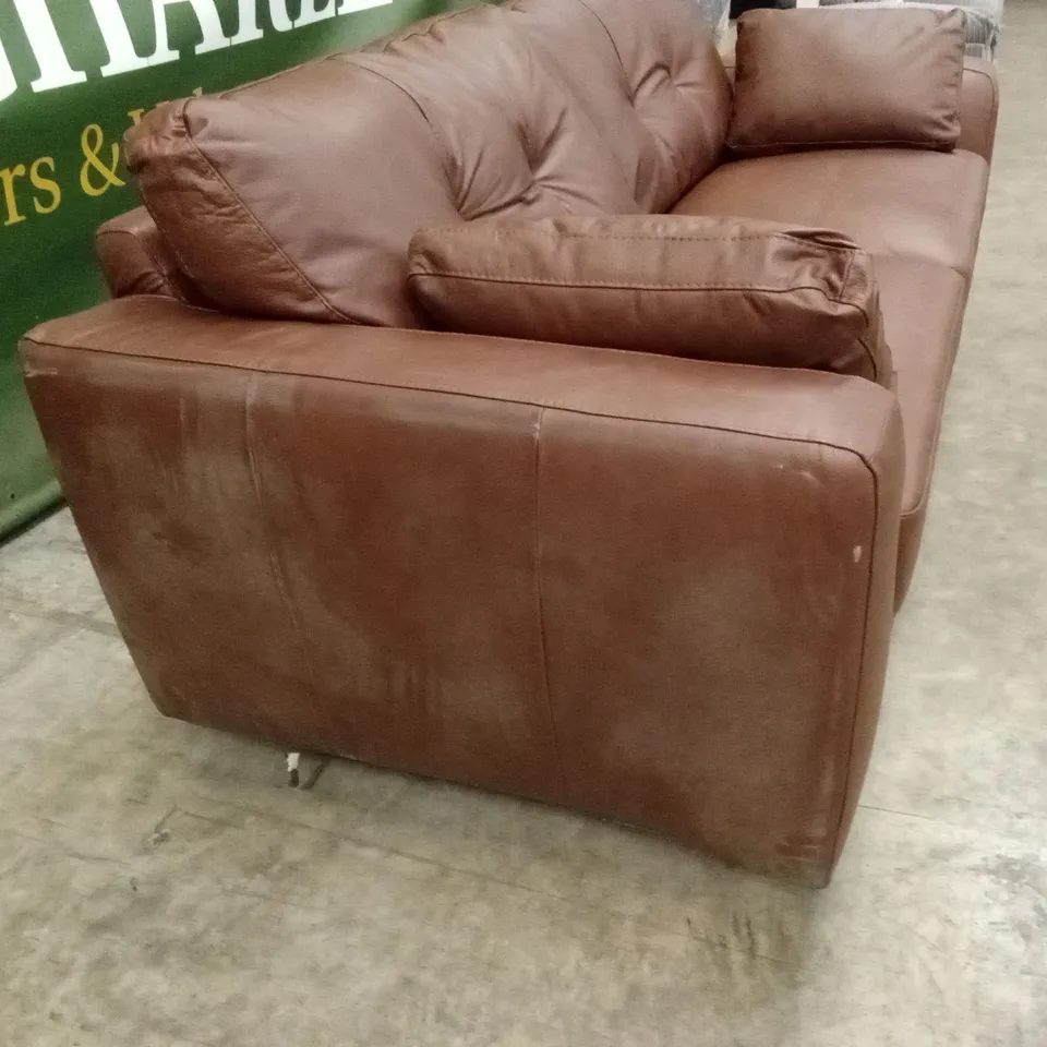 ARDEN ITALIAN LEATHER 4 SEATER SOFA RRP £1349