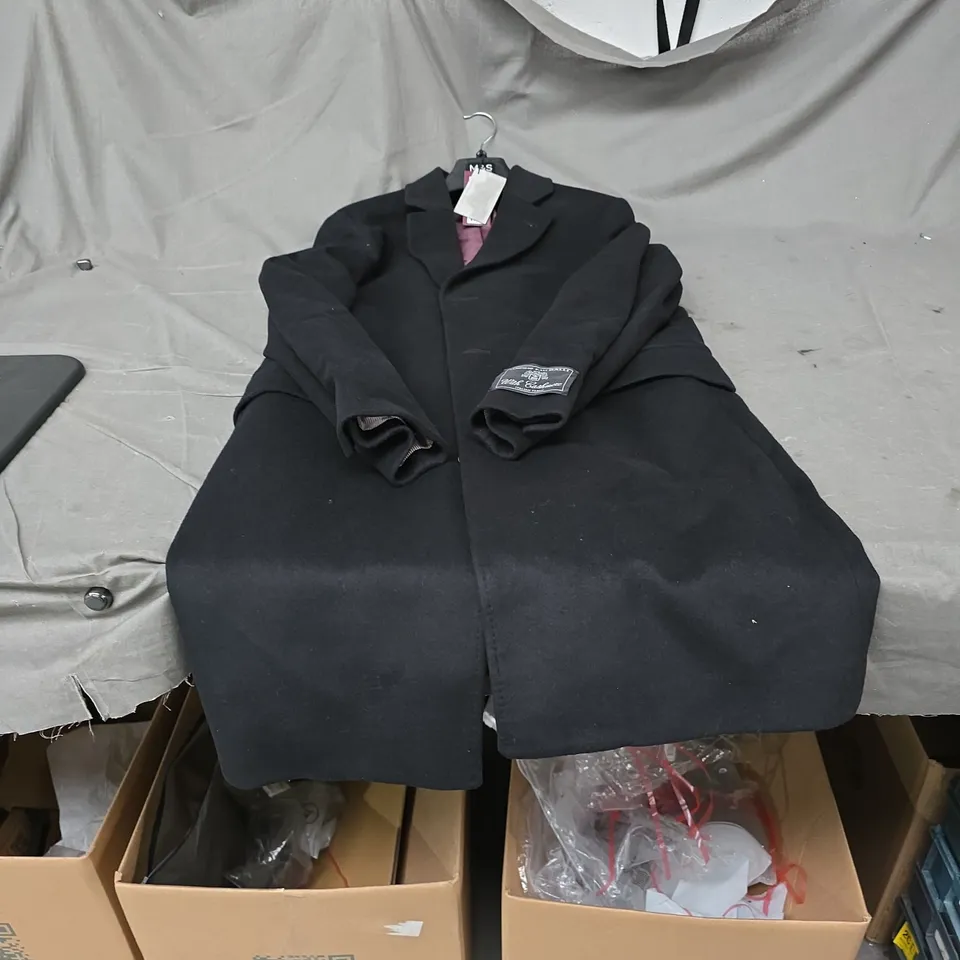 M & S BALLI BLACK WOOL COAT – SIZE M (REGULAR LENGTH) – MADE IN ITALY