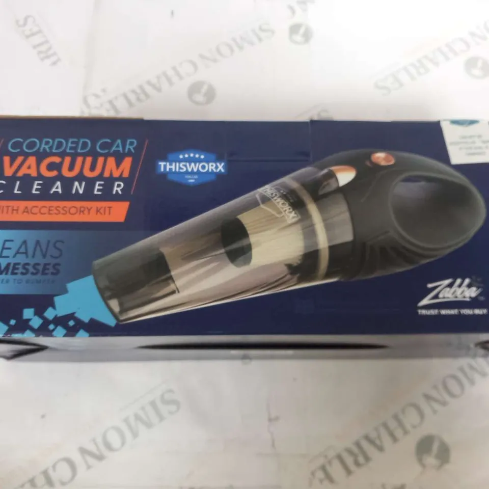 BOXED THISWORX CORDED CAR VACUUM CLEANER WITH ACCESSORY KIT