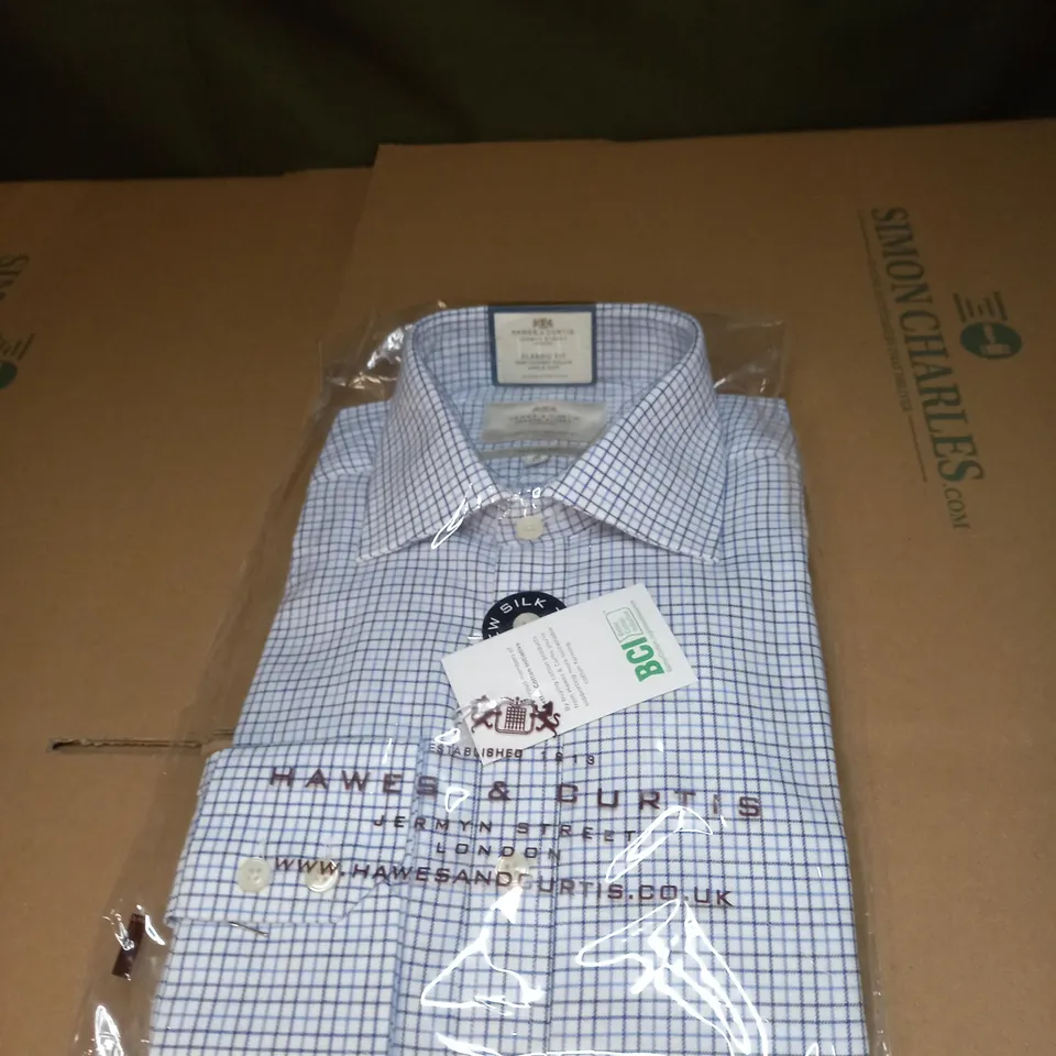 MENS HAWES AND CURTIS CLASSIC FIT SHIRT SIZE 16/34