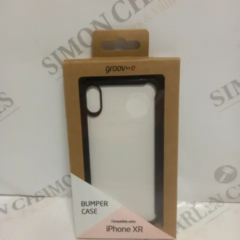 BOX OF 100 BRAND NEW BOXED GROOV-E IPHONE XR BUMPER PHONE CASES IN BLACK