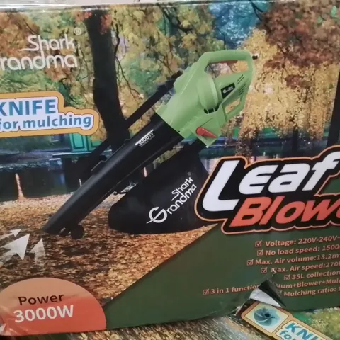 BOXED GRANDMA SHARK LEAF BLOWER