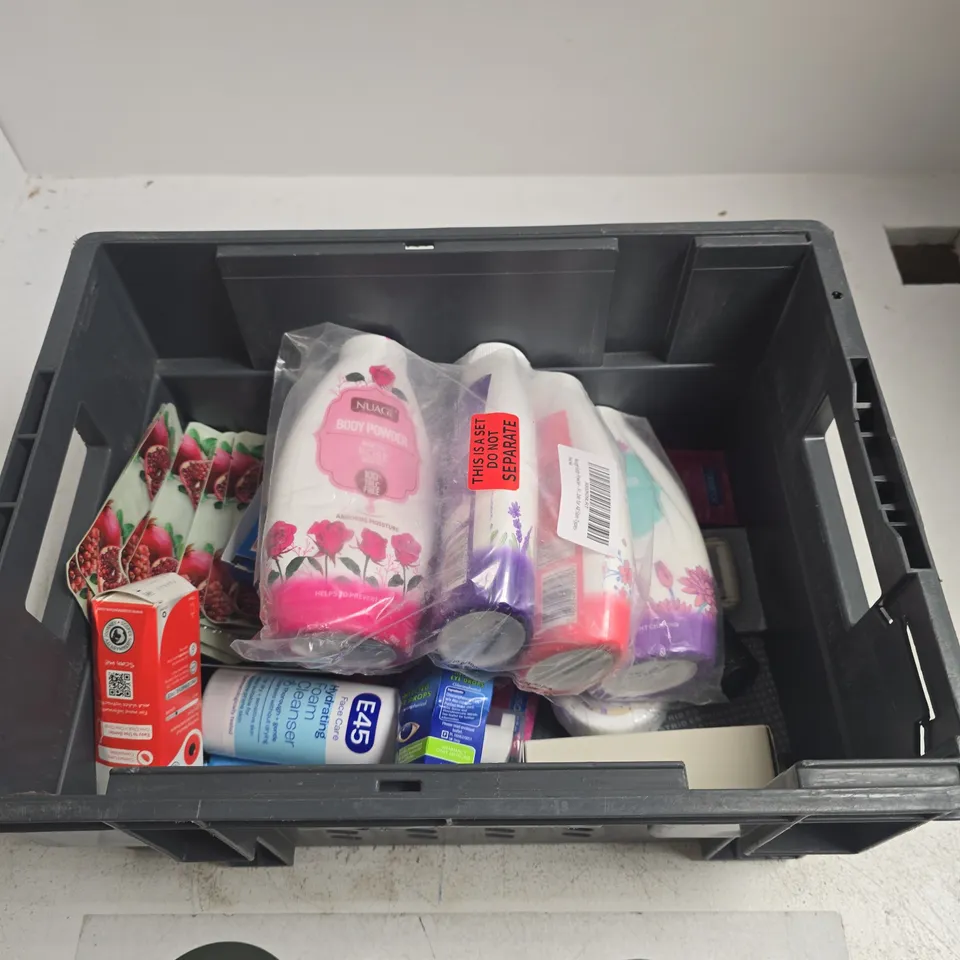 TOTE OF APPROXIMATELY 10 ASSORTED ITEMS INCLUDING SINFUL ANAL WATER-BASED LUBRICANT, SNAPON SMILE AND NUAGE BODY POWDER