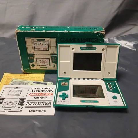 NINTENDO GAME & WATCH MULTI SCREEN GREEN HOUSE (GH-54) – BOXED