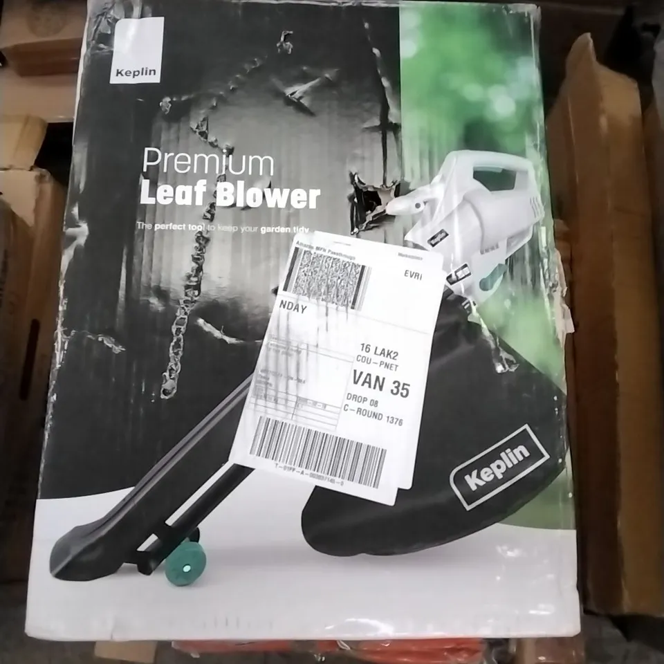 BOXED KEPLIN PREMIUM LEAF BLOWER WITH 45L BAG 