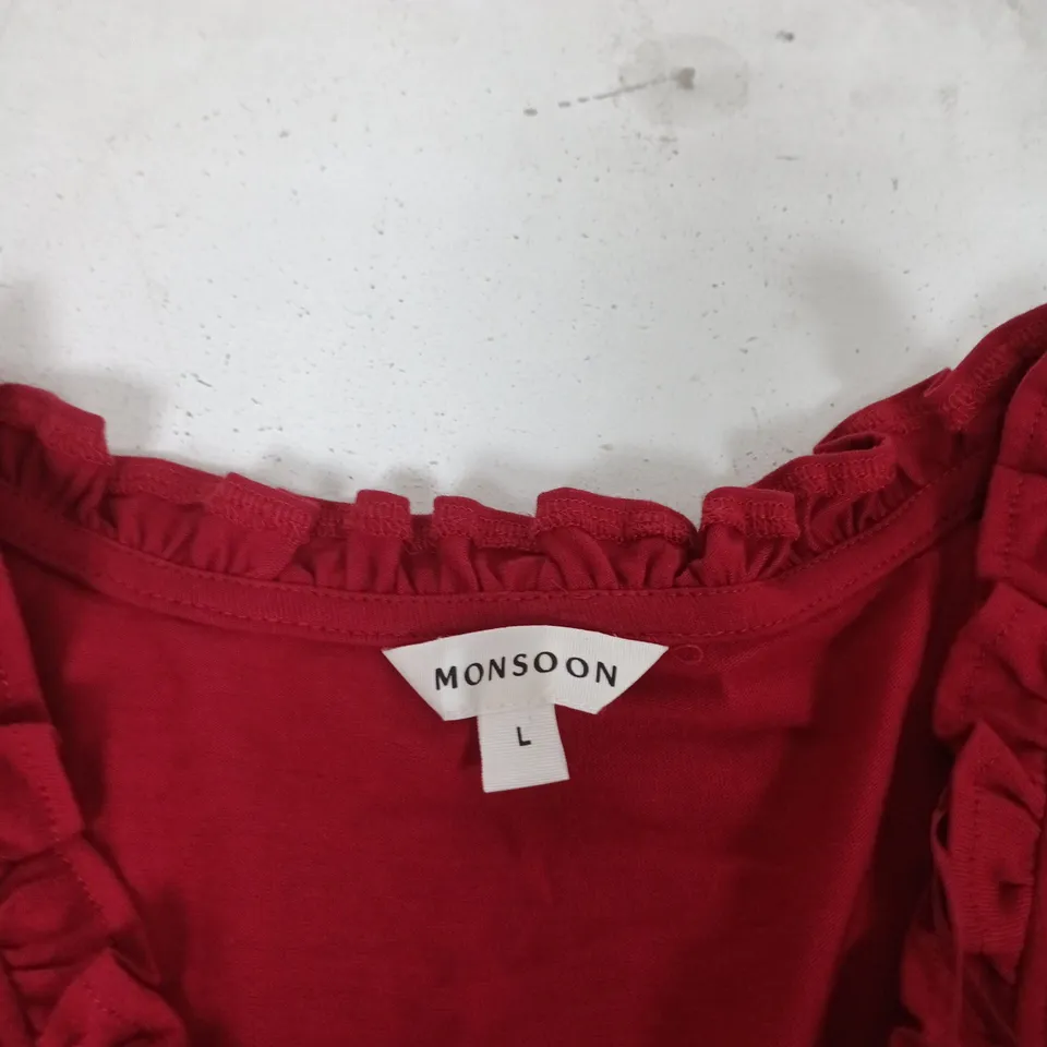 MONSOON RED DRESS, UK SIZE L