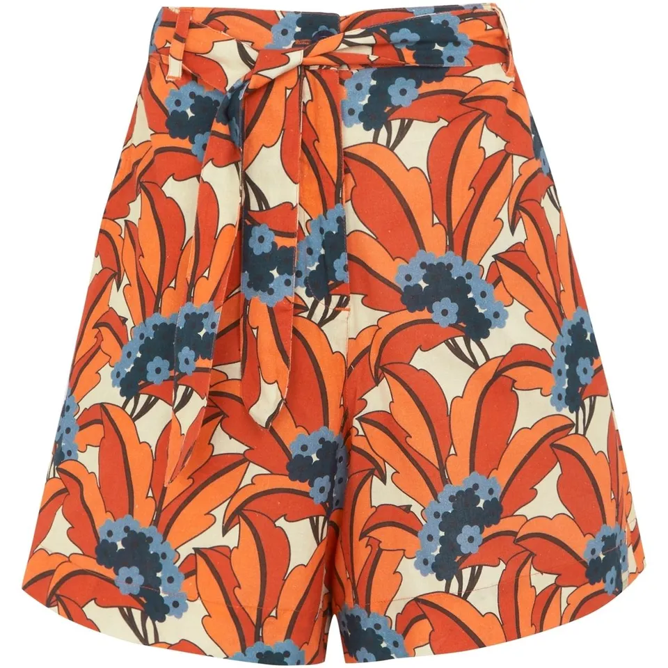REGATTA WOMENS ORLA KIELY II SHORTS ORANGE TROPICAL SIZE 18