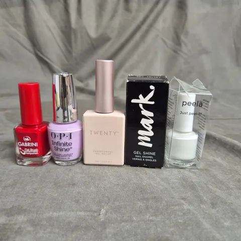 APPROXIMATELY 20 BOTTLES OF NAIL VARNISH TO INCLUDE TWENTY, GABRINI AND MARK.