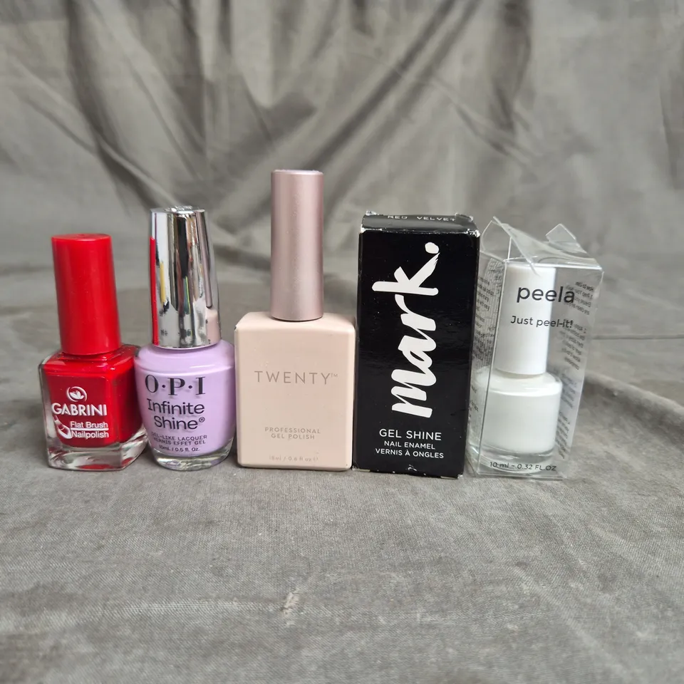 APPROXIMATELY 20 BOTTLES OF NAIL VARNISH TO INCLUDE TWENTY, GABRINI AND MARK.