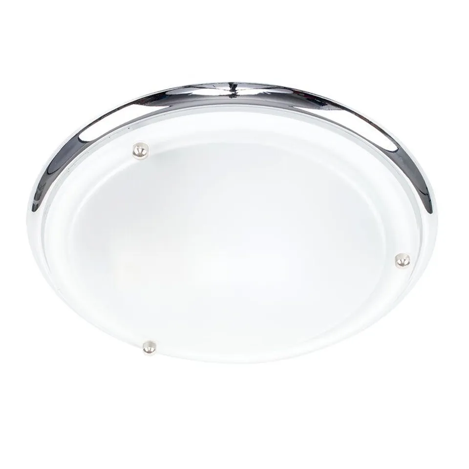 3 X BOXED ALTIER 1 LIGHT FLUSH MOUNT FIXTURE - CHROME FINISH