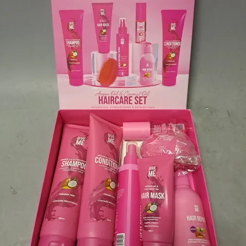 BOXED GIVE ME ARGAN OIL & COCONUT OIL HAIRCARE SET