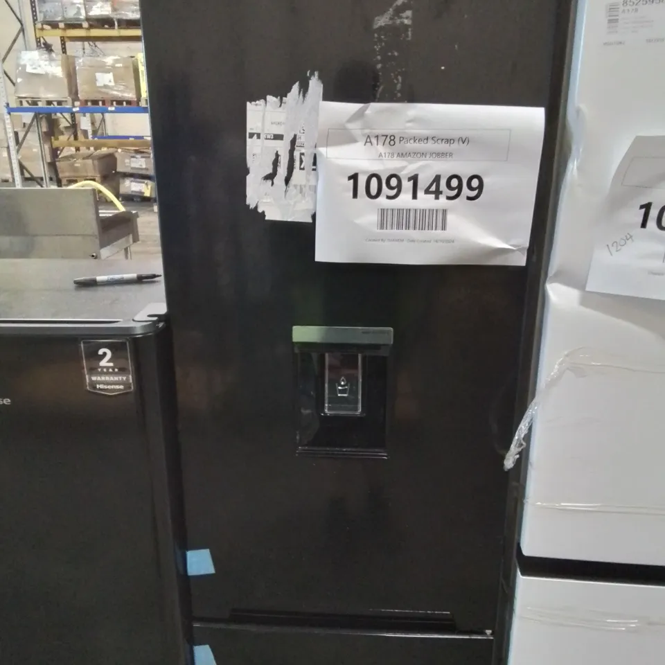 RUSSELL HOBBS RH180FFFF55B 70/30 279L 180CM HIGH FREESTANDING FRIDGE FREEZER - UNPROCESSED RAW RETURN
