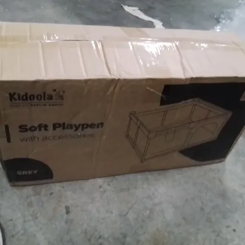 BOXED KIDOOLA SOFT PLAYPEN WITH ACCESSORIES