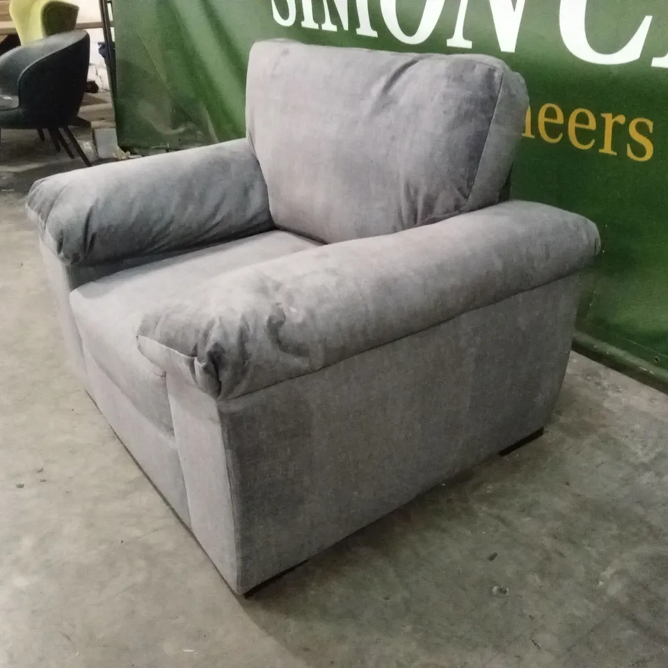 ELIZA FABRIC ARMCHAIR - GREY RRP £499