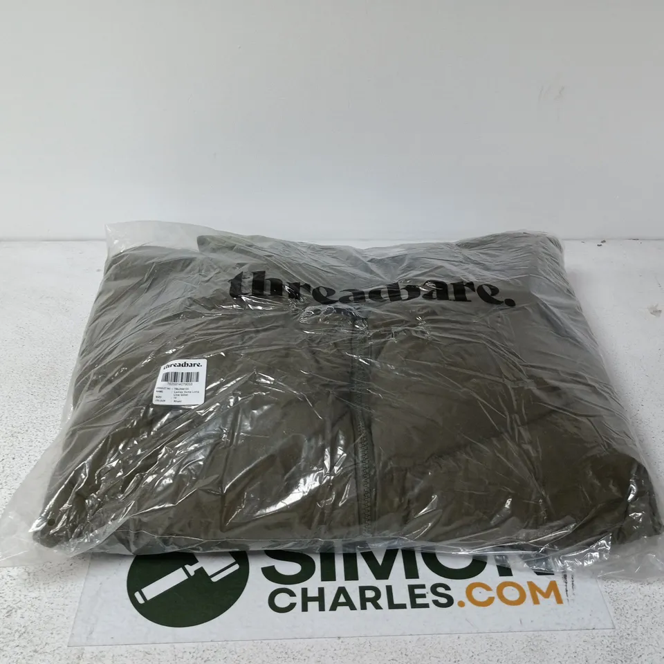 THREADBARE LADIES VAMP LONG LING GILLET KHAKA SIZE 10