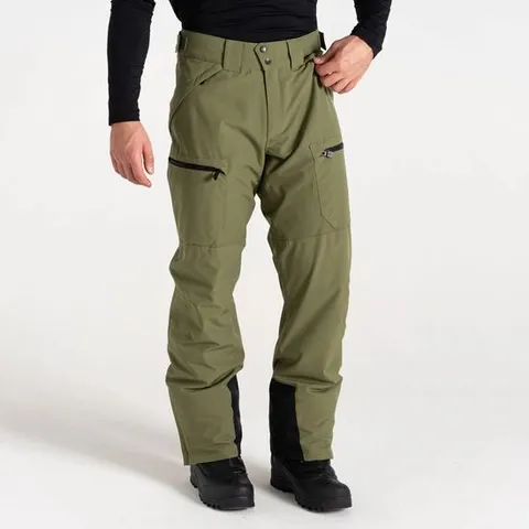 BRAND NEW DARE 2B MEN'S BASEPLATE II SKI PANTS | OLIVINE GREEN UK SIZE XXL