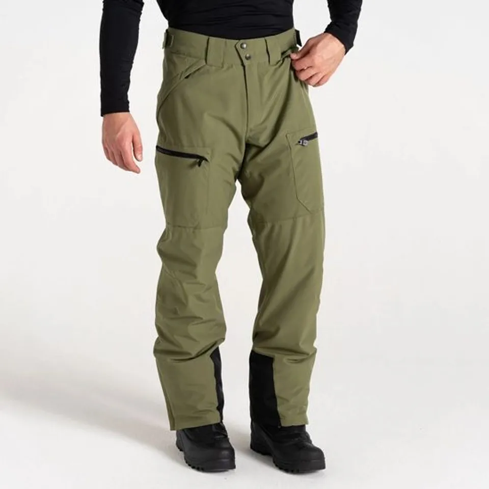 BRAND NEW DARE 2B MEN'S BASEPLATE II SKI PANTS | OLIVINE GREEN UK SIZE XXL