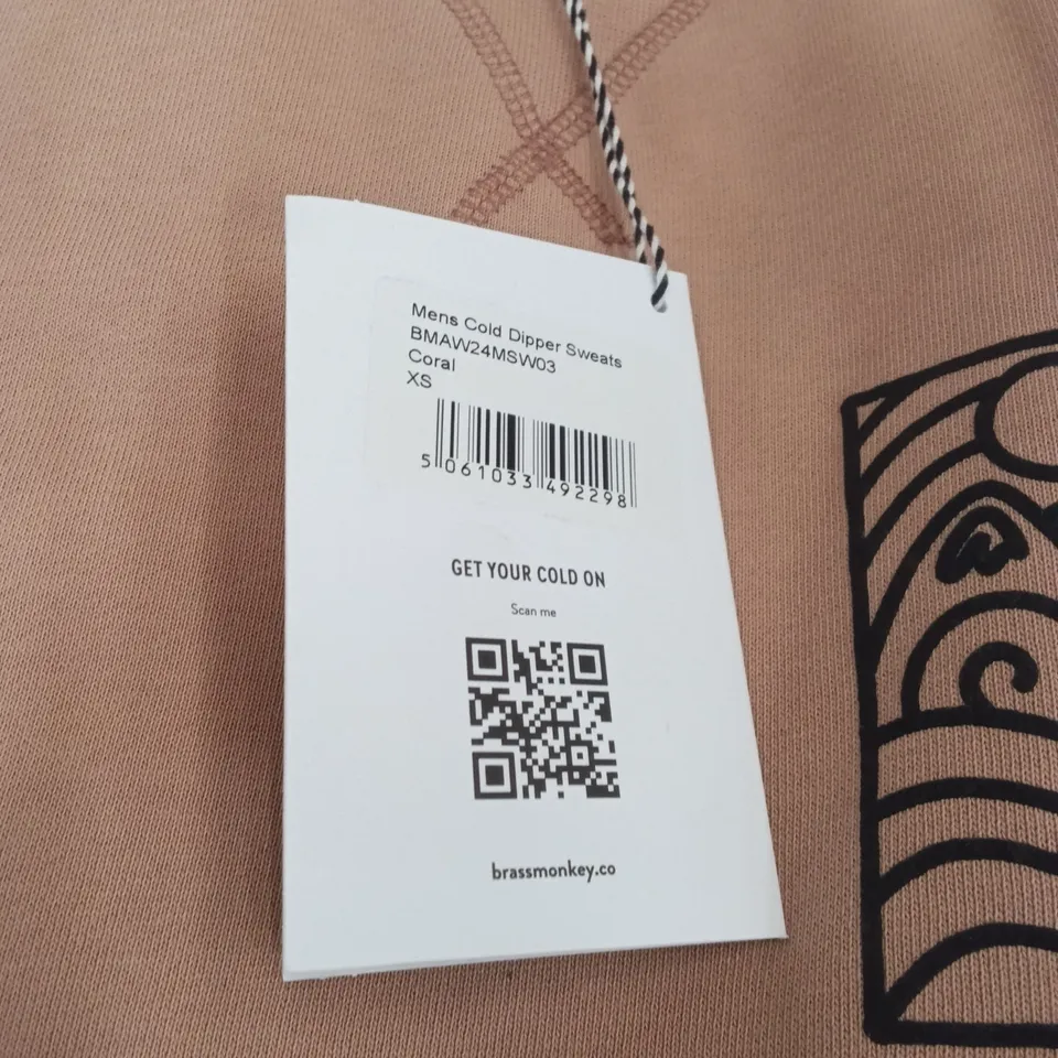BOX TO CONTAIN BRASS MONKEY SWEATS - CORAL XS APPROXIMATELY 14