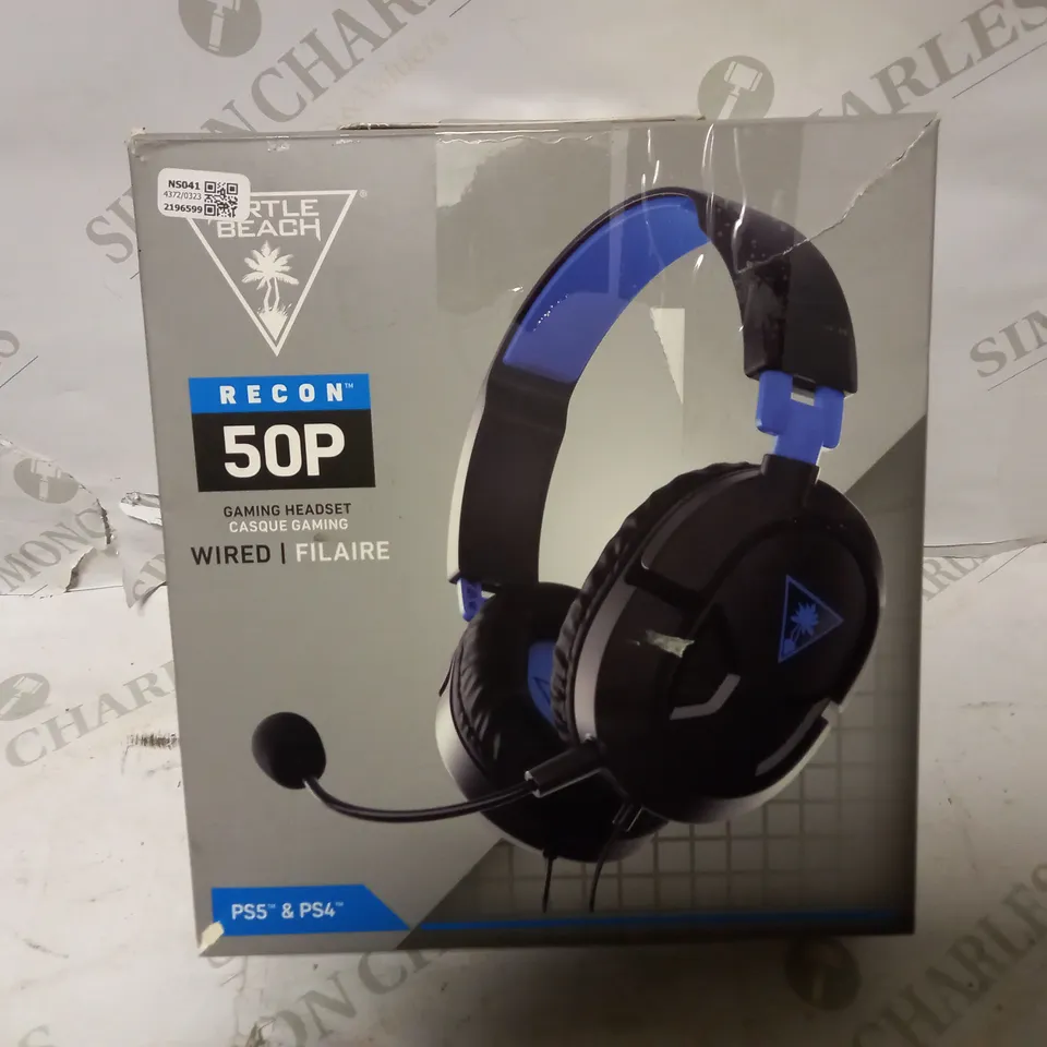 BOX OF APPROXIMATELY 10 BOXED HEADSETS/HEADPHONES FROM TURTLE BEACH, TRUST, WESC, ETC